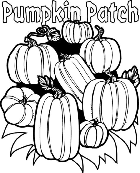 Free Printable Pumpkin Patch Coloring Pages